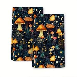 Mushroom Towels, Kitchen Dish Cloths, Microfiber woodland